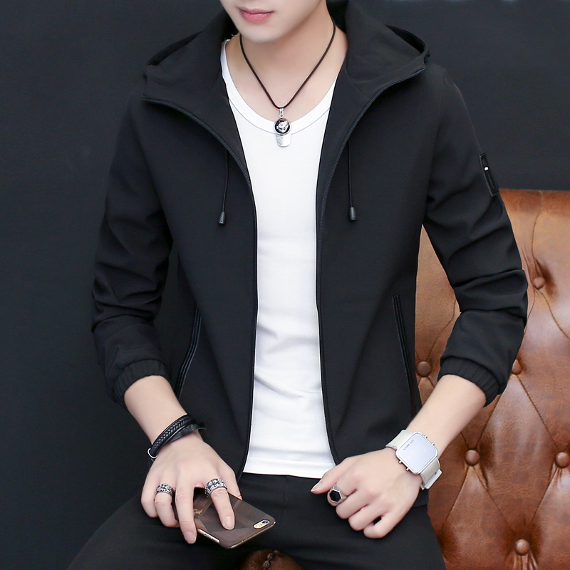 Men's Jacket Jacket New Hooded Trendy Leisure Jacket