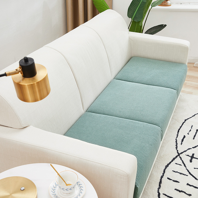 Corn Velvet Sofa Seat Cover Solid Color Simple Lazy Cover Four Seasons Universal Sofa Single And Double Combination