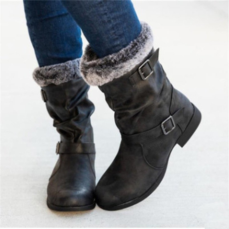 Title 4, Bottes de neige chaudes pour femmes, style euro...