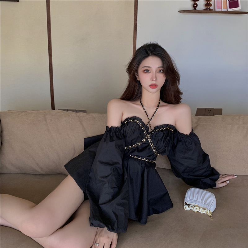 Fashion Puff Sleeve Hot Girl Top