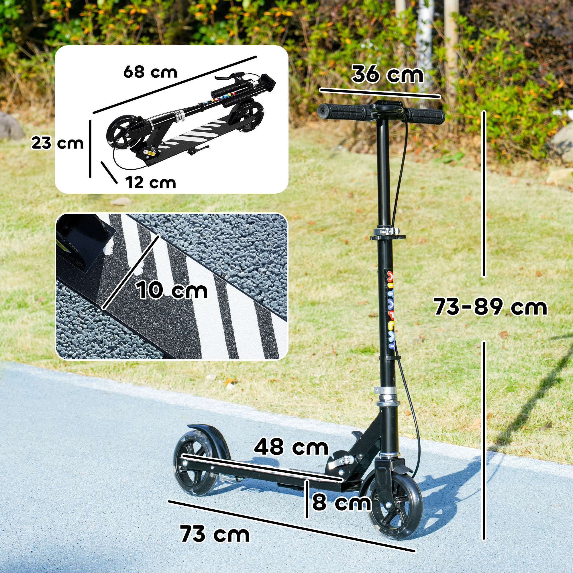 Scooter Suitable For Children Aged 3-8, With Adjustable Handlebars, Two — image 12