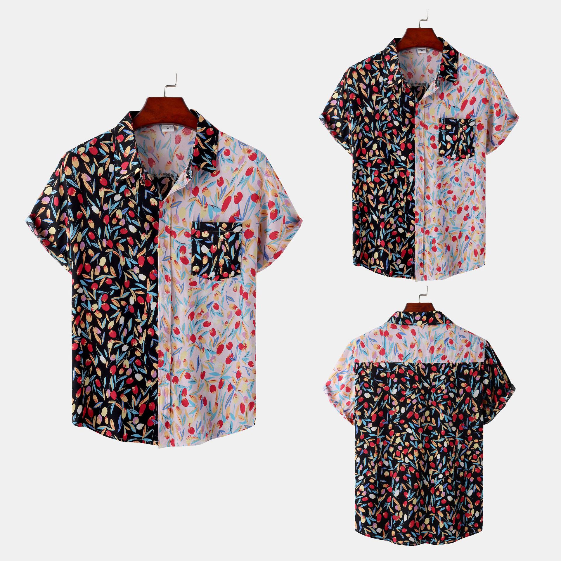 Title 10, Nieuw Hawaiian Style shirt met digitale print, ...