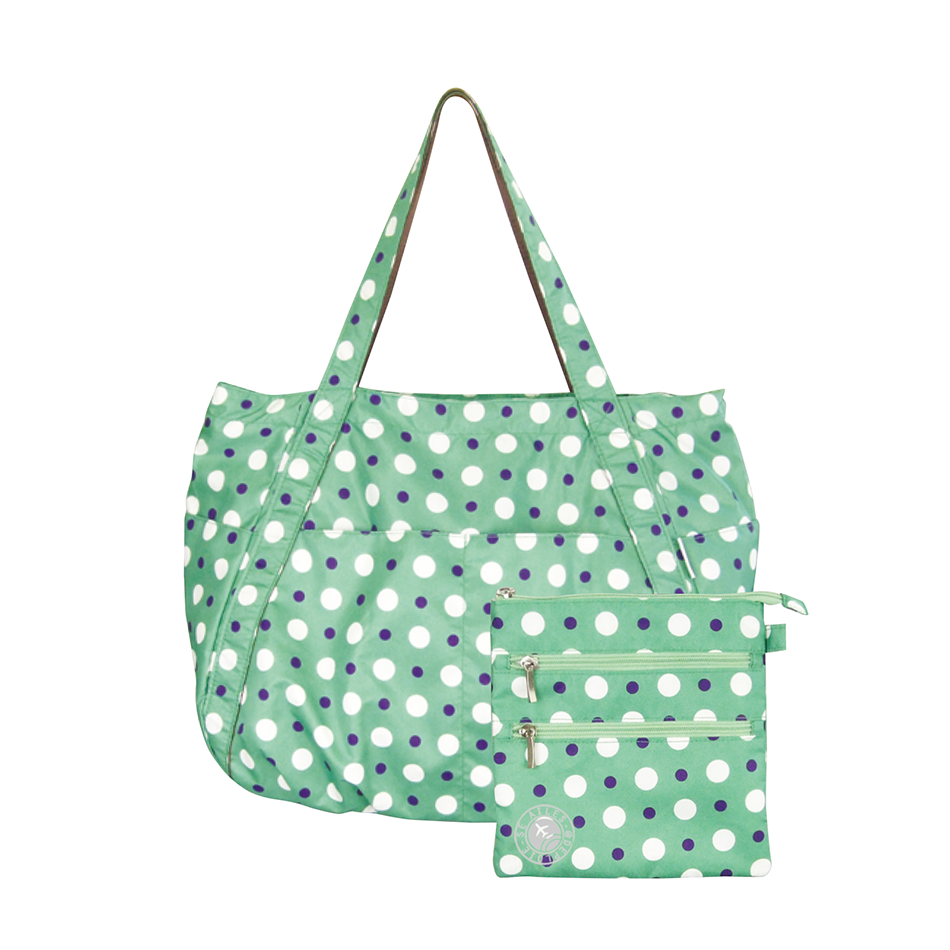 Foldable Travel Bag Luggage Carry-on Handbag Storage Tote Bag Travel Gym Sports AF8239-green-700060