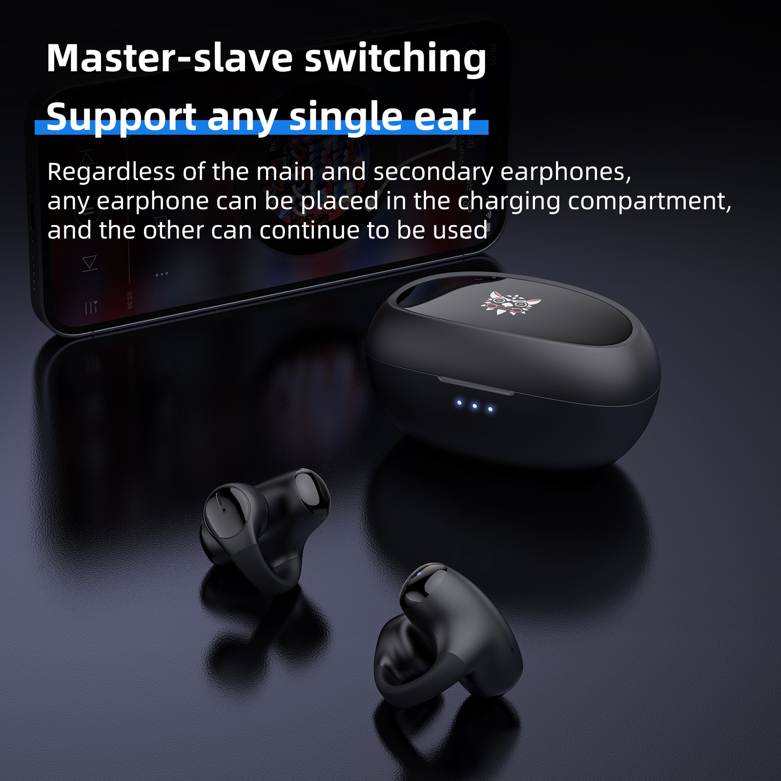 T306 Bluetooth Gaming Electronic Sports trådløs Clip-on - Miniatyr 5