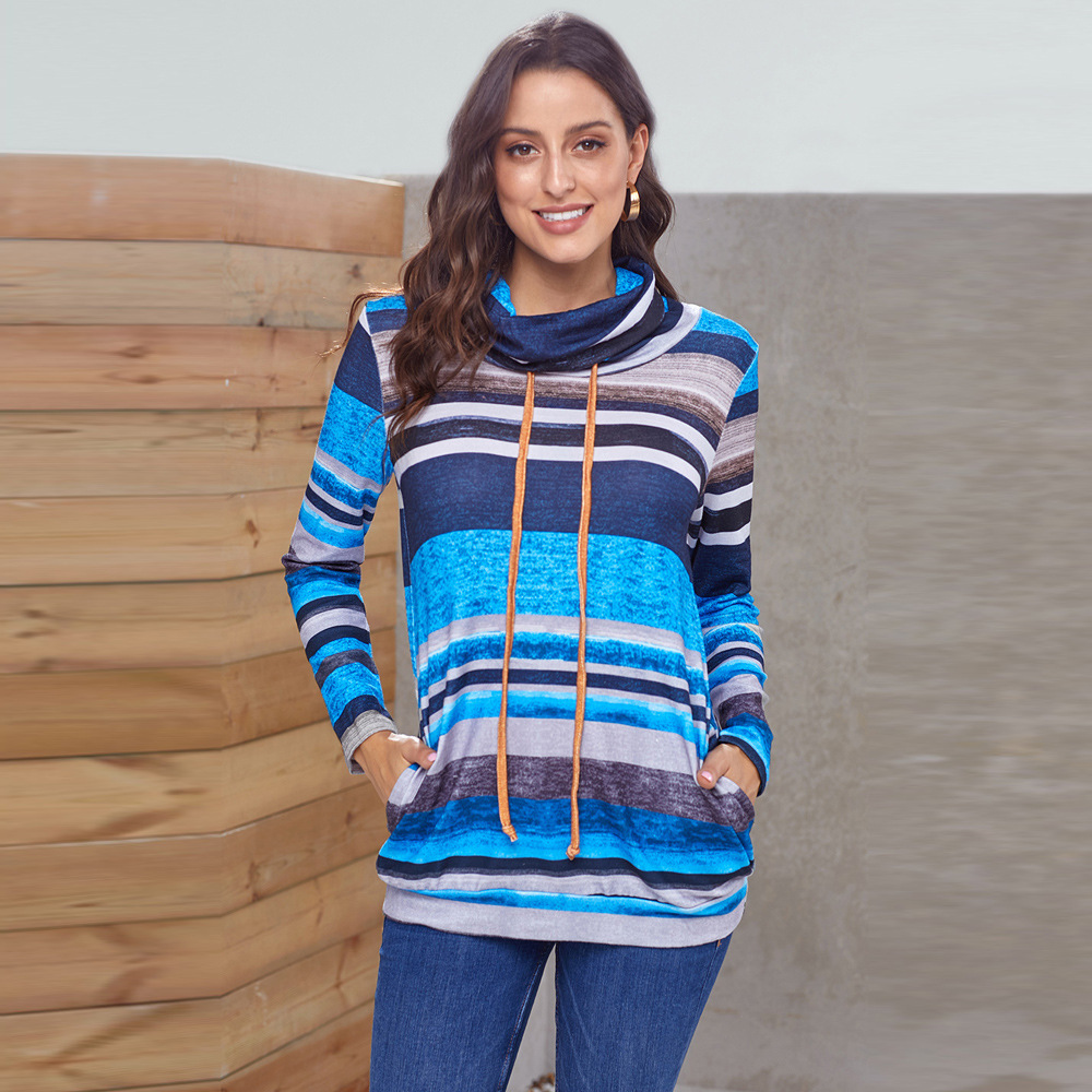 Fashion New Multicolor Splicing Pullover Sweater