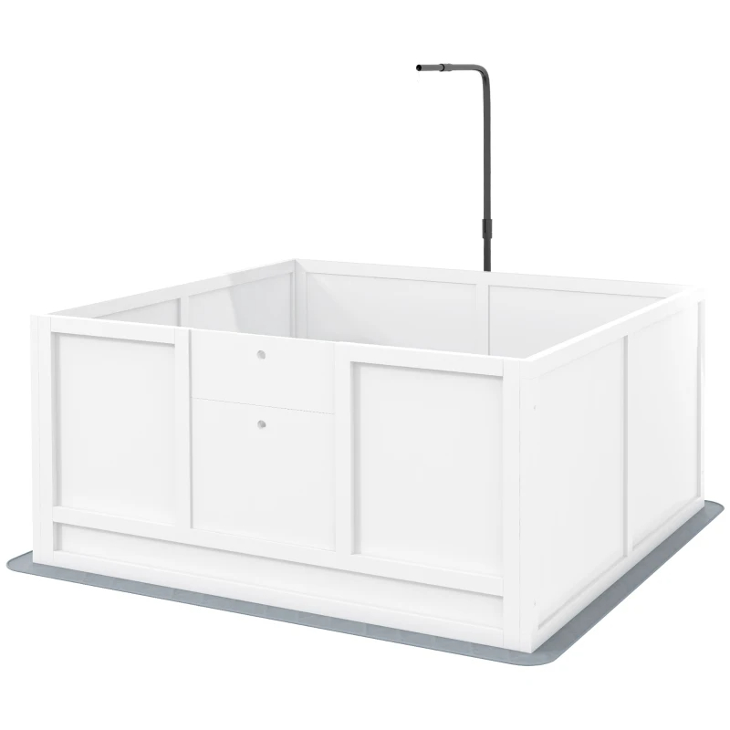 Whelping Box For Puppies With Pee Pad, Pig Rail, Adjustable Door For Small, Medium & Large Breed Dogs Birth,