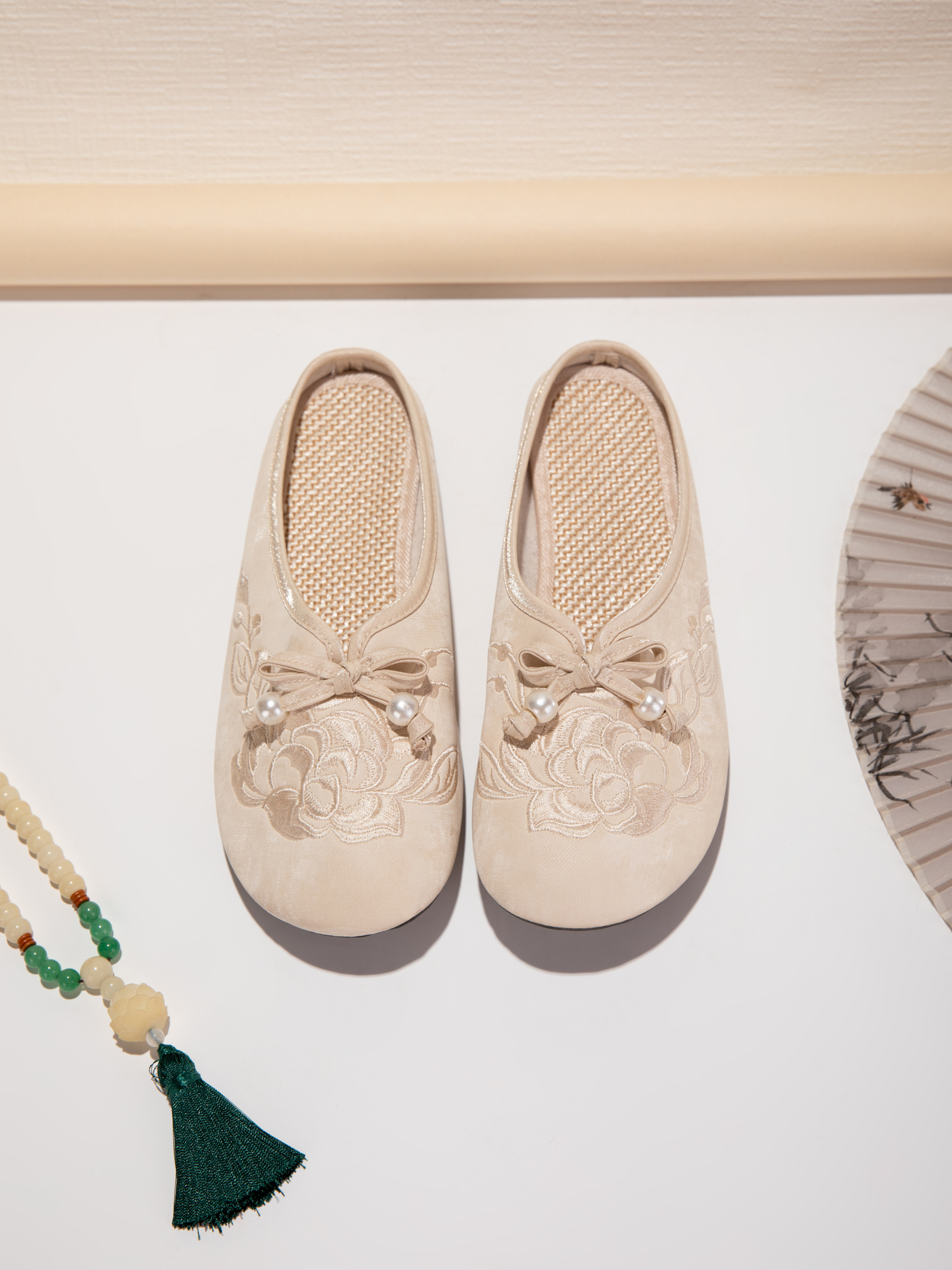 Embroidered Slide Slippers, picture 5 of 6