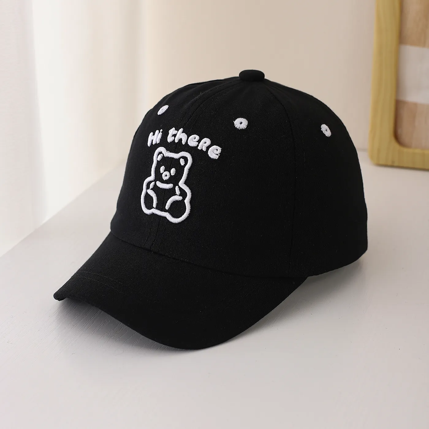 Children's Single-color Cartoon Teddy Bear Letter Embroidery