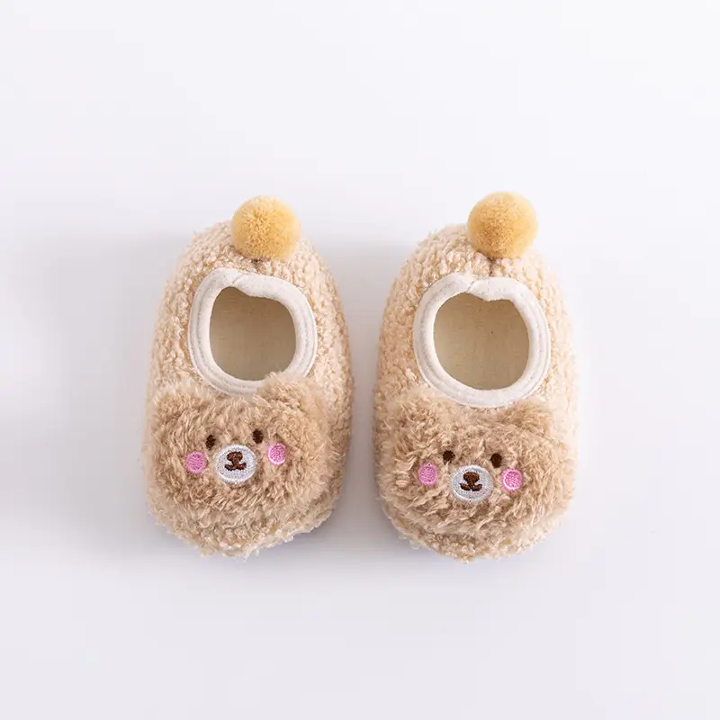 Autumn And Winter Thickened Baby Warm Floor Shoes And Socks