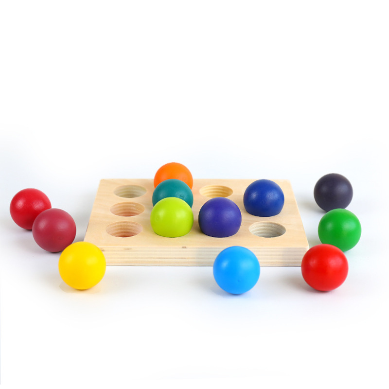 Title 4, Rainbow Sorting Ball 12 Color Matching Board