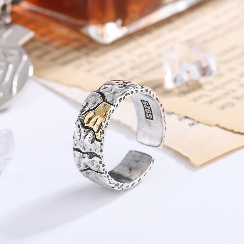 Title 3, Eenvoudige Vintage Stone Mountain Patroon Ring ...