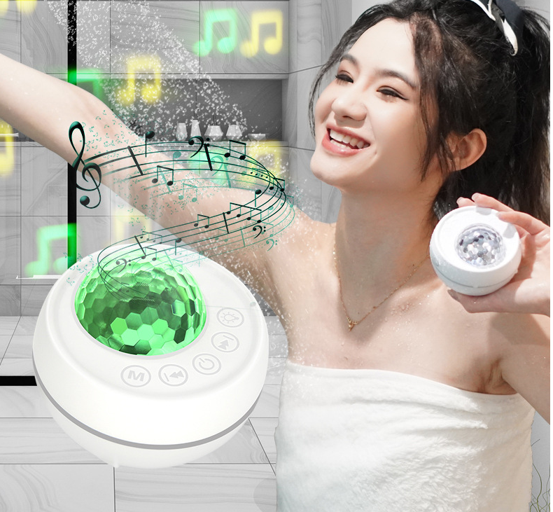 Bathroom Magic Sound Light Swimming Pool Outdoor Small Magic Ball Atmosphere Light Bluetooth Waterproof Speaker Music Voice Control Stage Small Audio