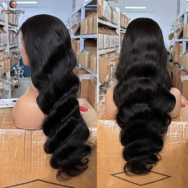 Wig Human Hair Body Wave Lace Front Wigs Glueless Hd Lace Frontal Wigs For Black Women Black - Shop at LoveMi