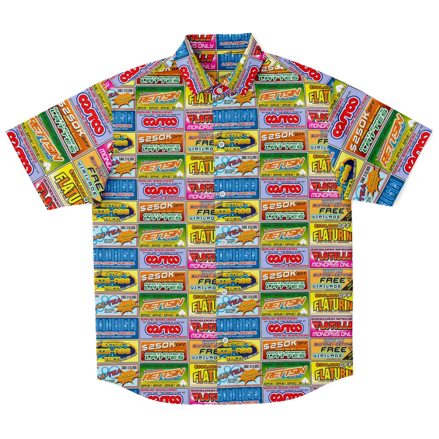 3D Digital Printing Personality Pattern Casual Summer Short Sleeve Shirt
