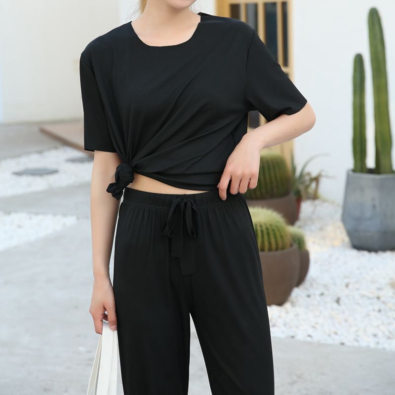 Title 5, Short-sleeved trousers new two-piece suit, home...