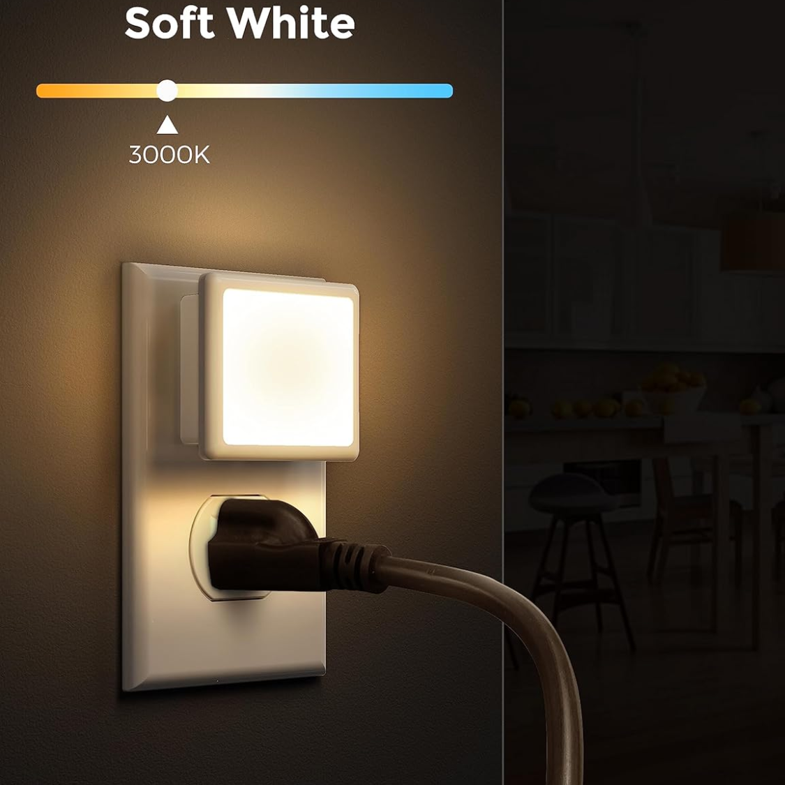 LED Night Lights Plug Into Wall 2 Pack Plug In Night Light thumbnail 5