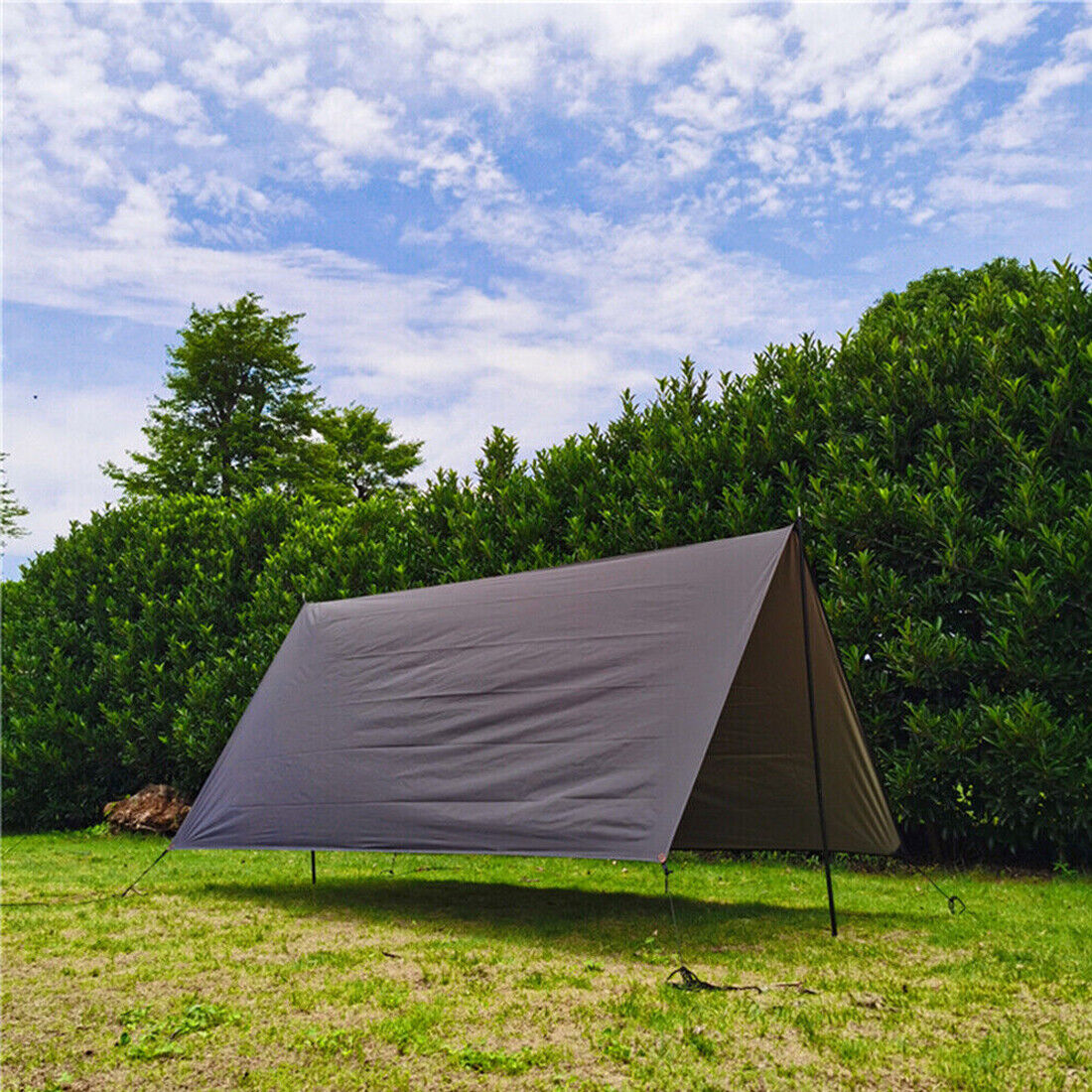 2x200cm Tent Poles Universal Telescopic Adjustable Steel Awning Canopy Tarp Pole 19