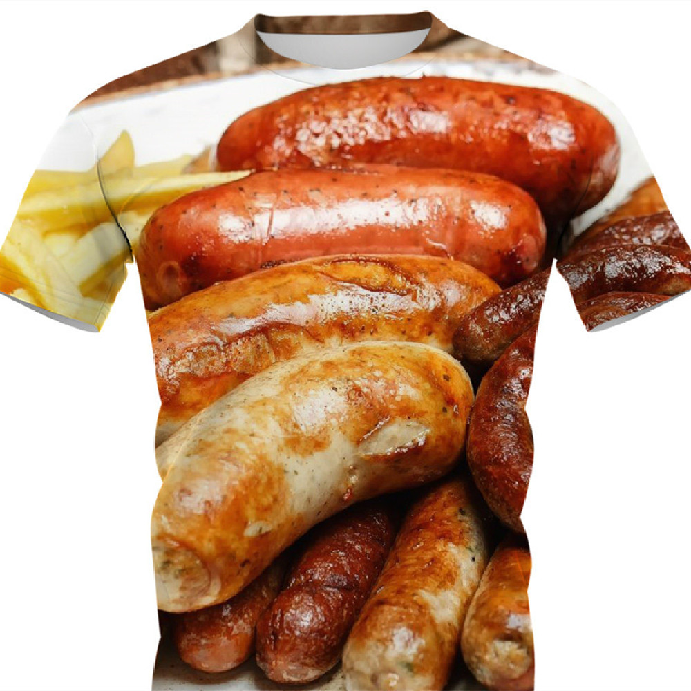 Men's Digital Printing Round Neck Short Sleeve