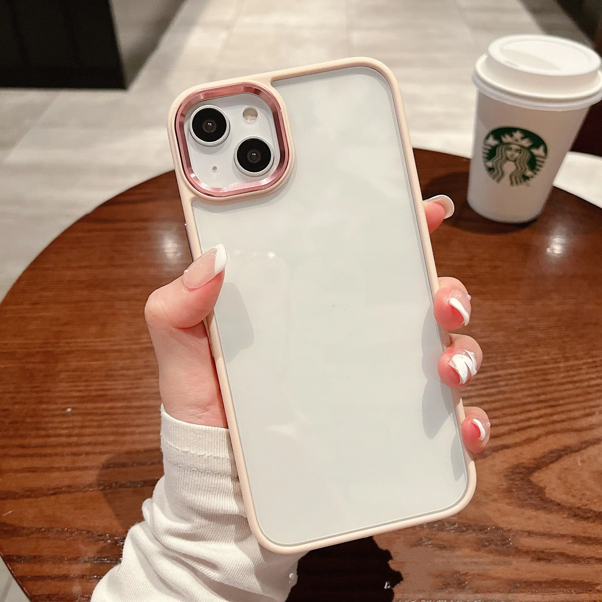 Phone Case Golden Shield Hardware Lens Transparent