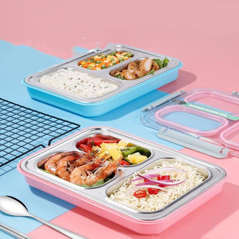 Title 1, The New Stainless Steel Lunch Box Transparent H...