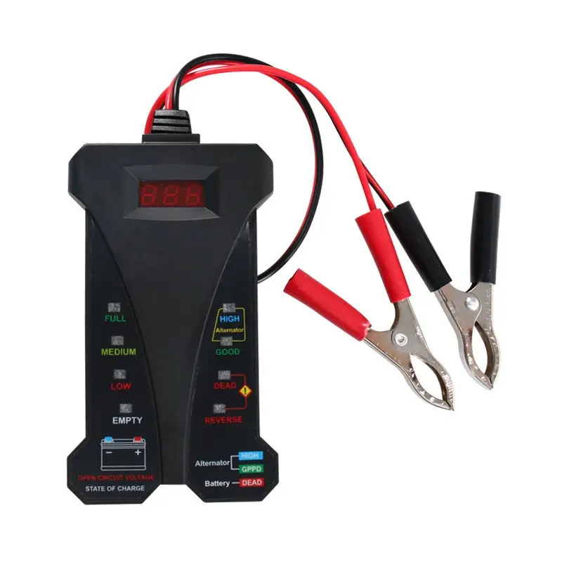 Professional 12V Digital Battery Tester & Voltmeter