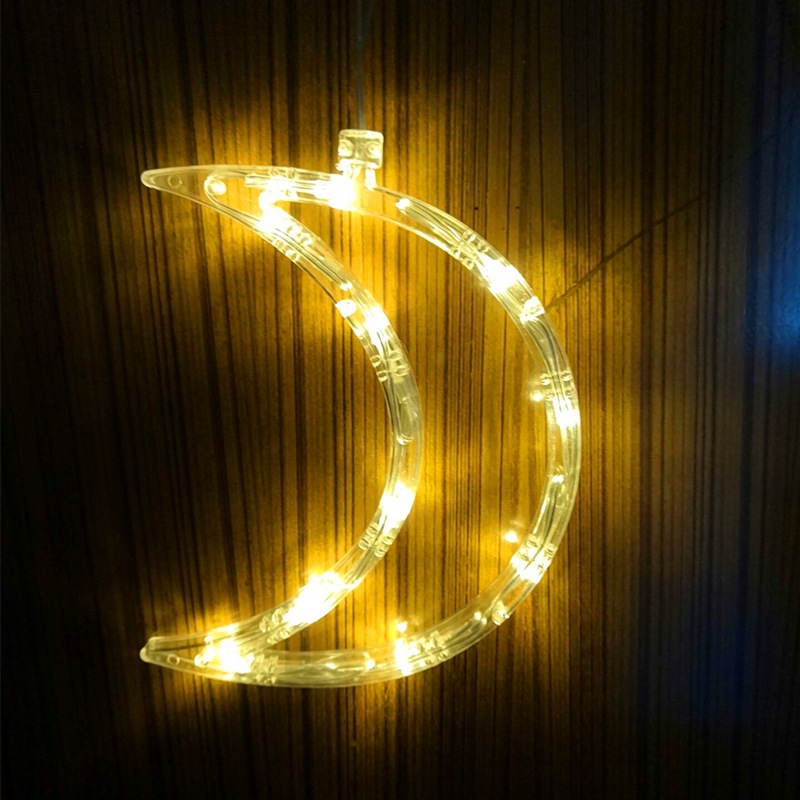 Christmas Lights LED Fawn Bells Pine Tree Stars Moon Shaped Decorative Lights — foto 8