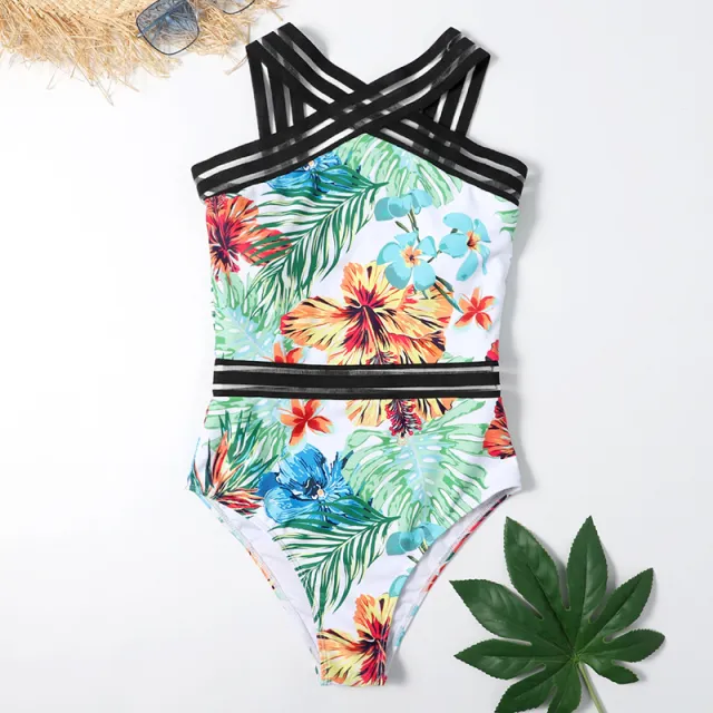 One piece Printed Bikini White - Shop at LoveMi