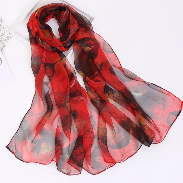 Summer Sunscreen Simulation Silk Beach Towel All match Scarf 4Color - Shop at LoveMi
