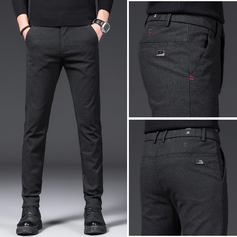 Title 2, Geborstelde Slim Fit Stretch heren vrijetijdsbr...