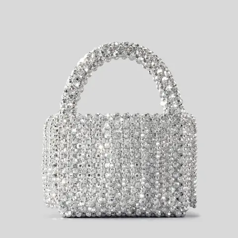 Acrylic Tassel Handbag for Women Diy Handmade