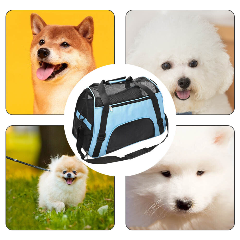 Large Pet Carrier Bag AVC Portable Soft Fabric Fold Dog Cat Puppy Travel — image 7