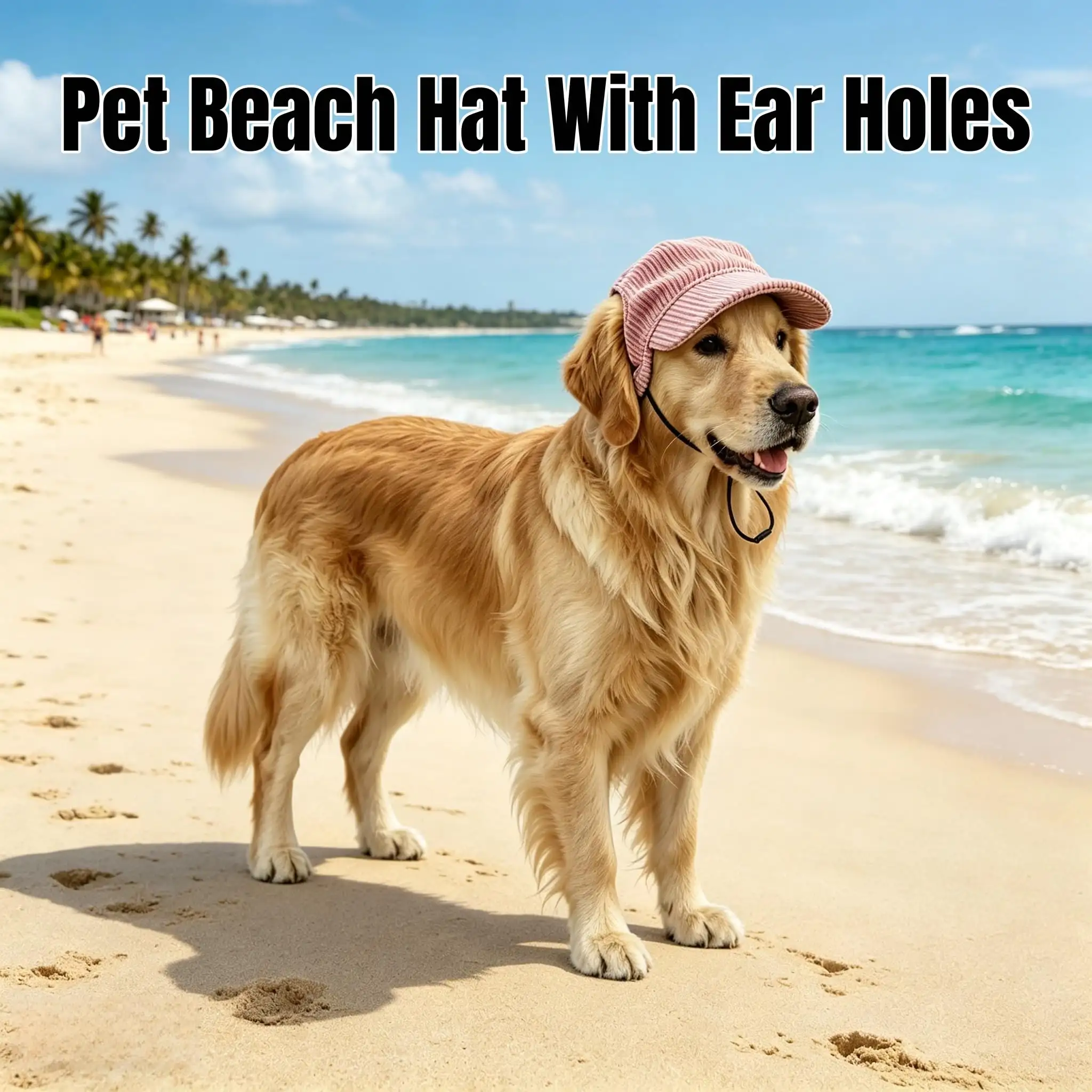 Cat Sun Hat,Dog Bucket Hat,Pet Sport Hat&Pet Hat With 2Ear Holes,Fall Hats For Cats&Dogs,Decorative Hats For Cats&Dogs,Make Your Pet Even Cuter And More Beautif
