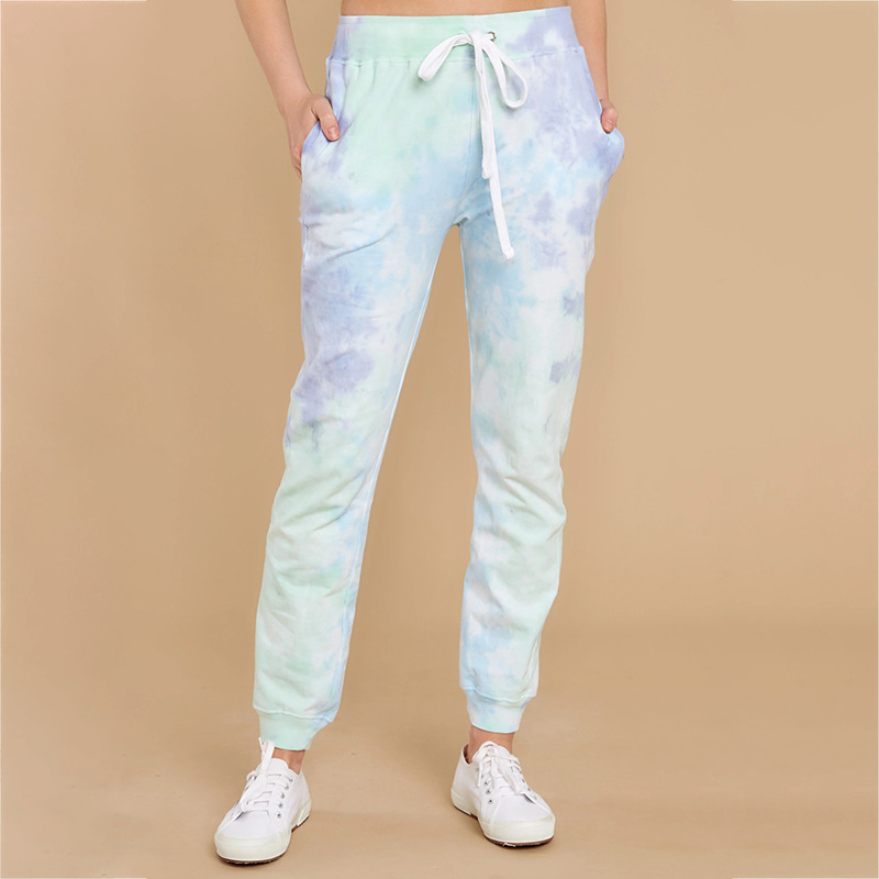 Title 6, Tie-dye casual broek met zakken, ideaal voor ee...