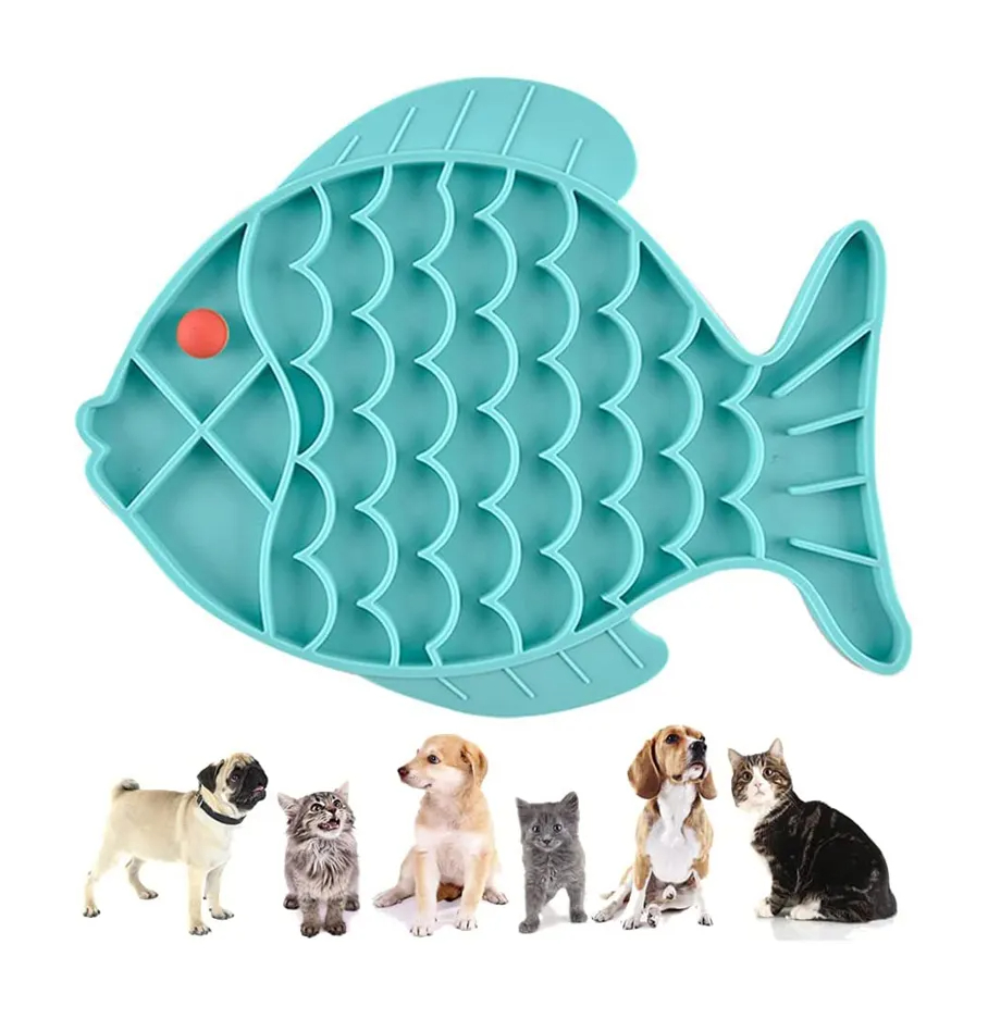 silicone-lick-mat-for-pet-dogs-slow-food-plate-rice-bowl-for-small-medium-dog-anti-gulping-choking-feeder-puppy-treat-dispenser