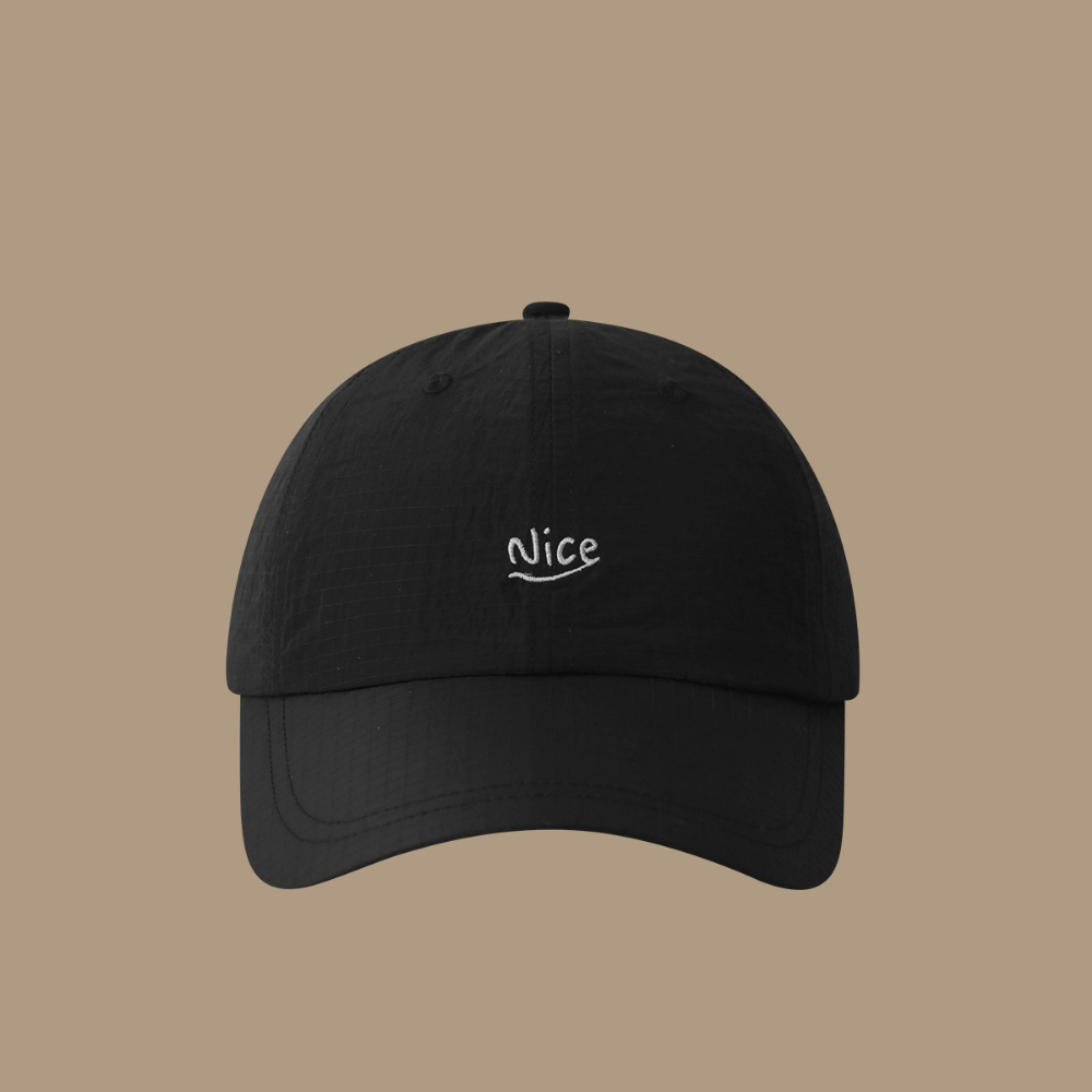 Summer Women's Fine-check Embroidered Nice Letter Style Fashionable And Simple Baseball Cap, Suitable For Daily Commuting And School Wear, Versatile S