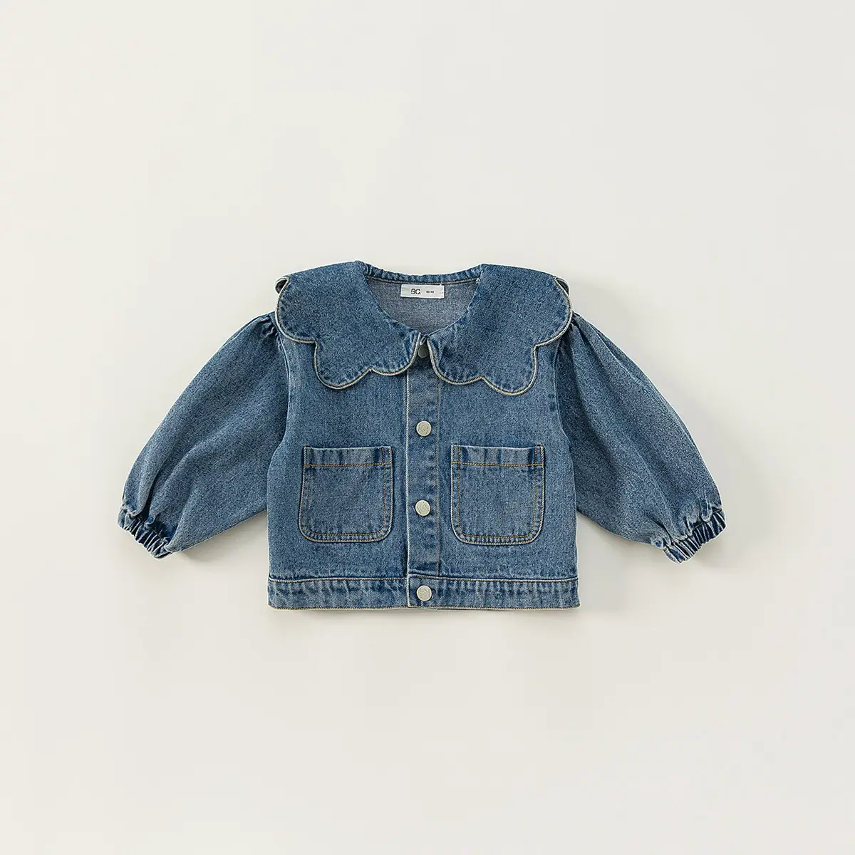 Girl's Denim Jacket Tops Western Style Doll