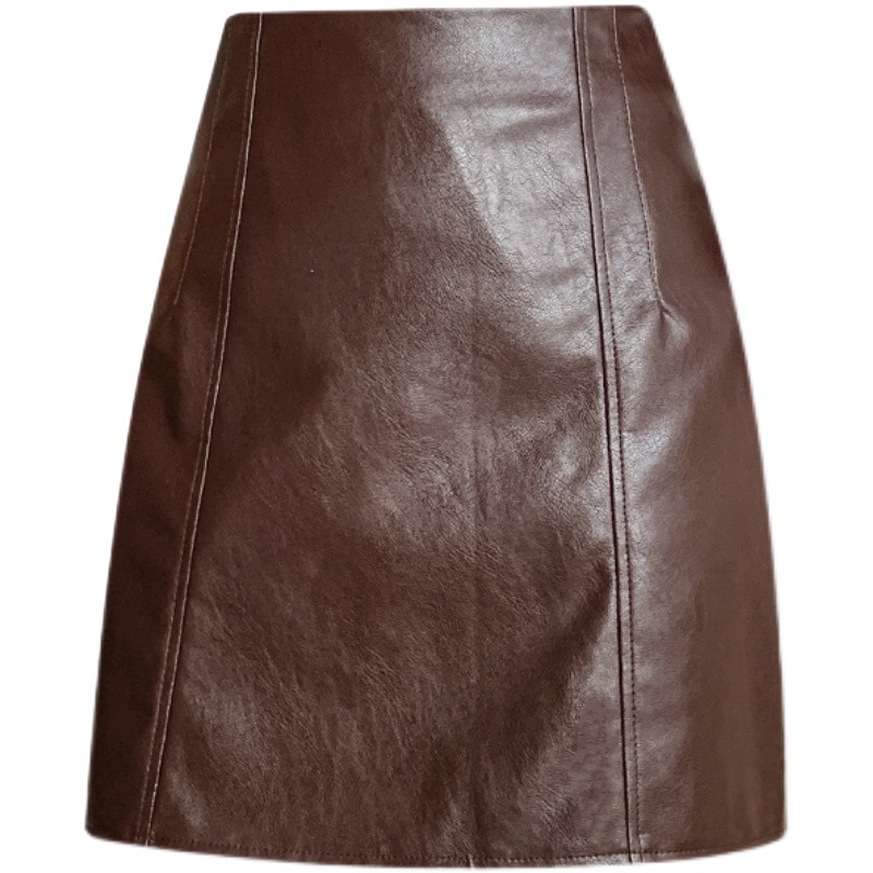 Slimming Buttocks Solid Color Skirt