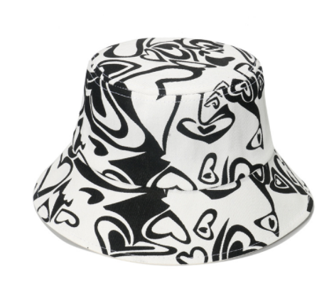 Spring And Summer Geometric Lattice Flowers Sun Female Fisherman Hat — foto 19