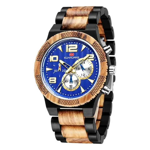 Kunhuang New Men's Watch Big Dial Movement Multi Function