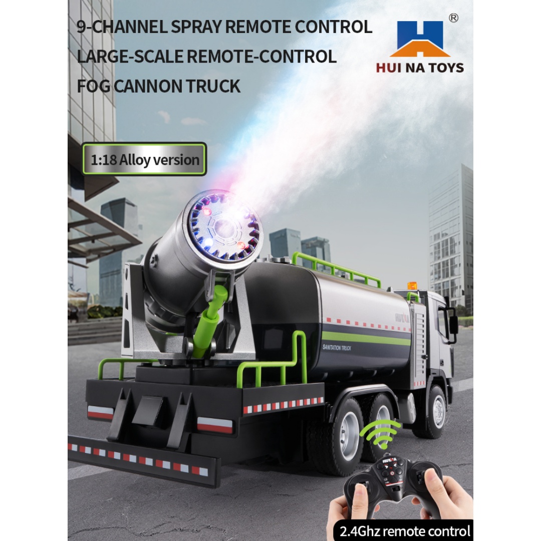 Huina 1316 1-18 Semi-Alloy Remote Controlled Fog Cannon Truck Toy 23