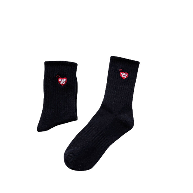 Title 1, Chaussettes Hautes Couple Couleur Unie Letter L...