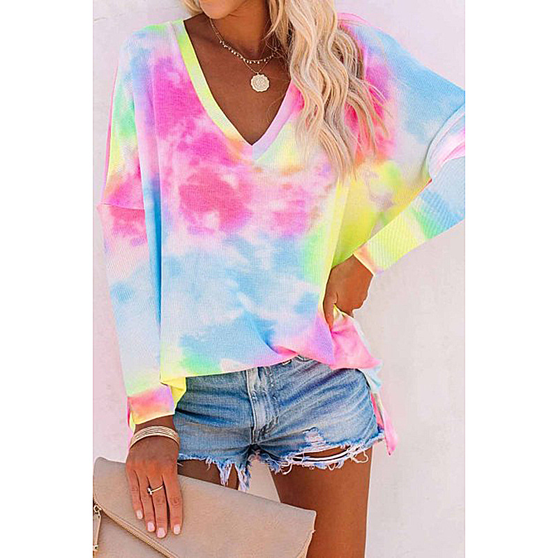 Title 5, Printed Hooded Sweater Women V-Neck Long Sleeve...