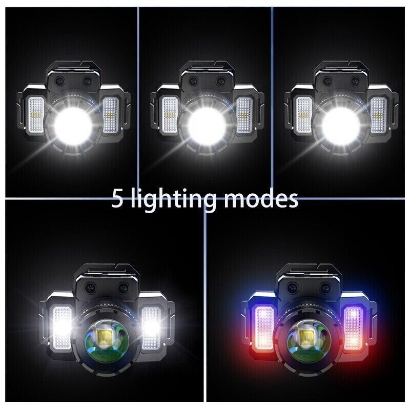 USB-C Rechargeable Zoom Headlamp, 2-Pack