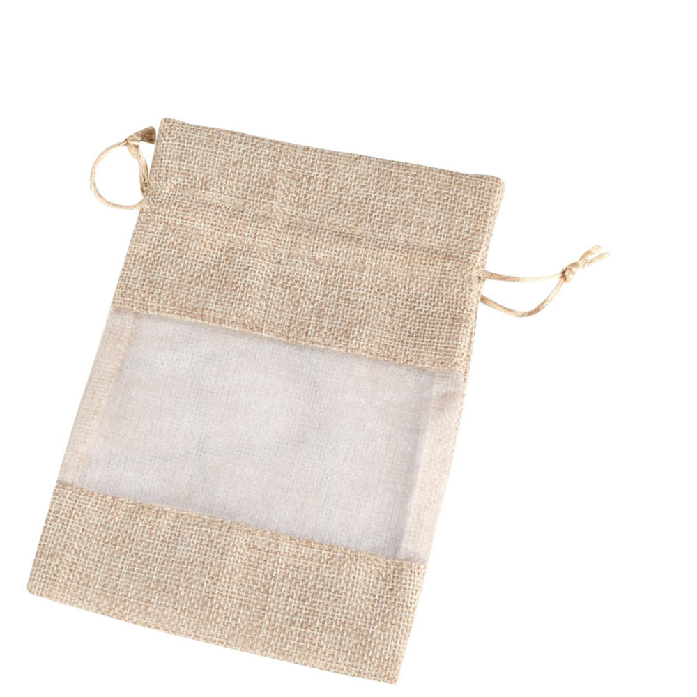 Title 2, Jute Bag With Window Mesh