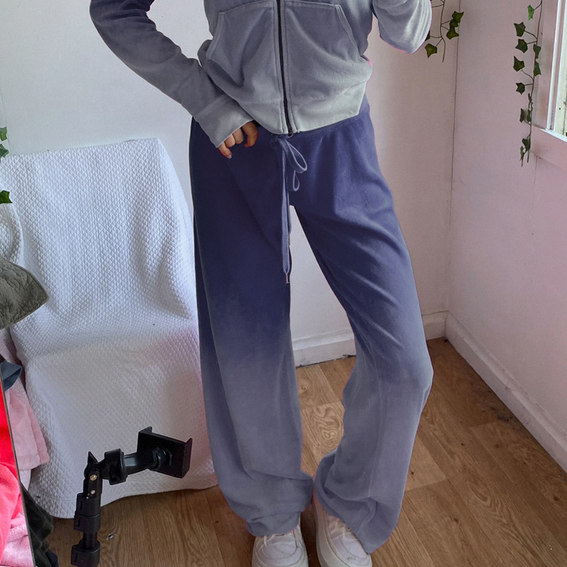 European And American Fashion Women's Gradient Sports And Leisure Suits