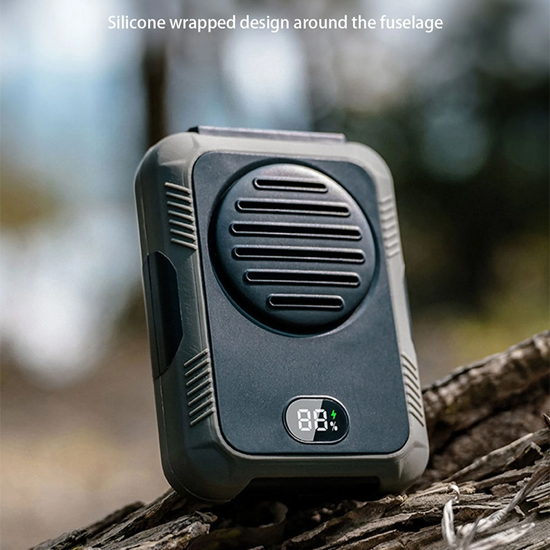 Leaf Less Waist Hanging Fan For Outdoor Sports Large Capacity Battery USB Charging  Portable High Wind Hanging Neck Fan — foto 4