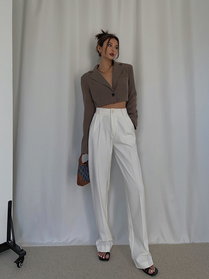 Title 5, Wang Fried Trousers Are Thin, Long Legs And Hig...