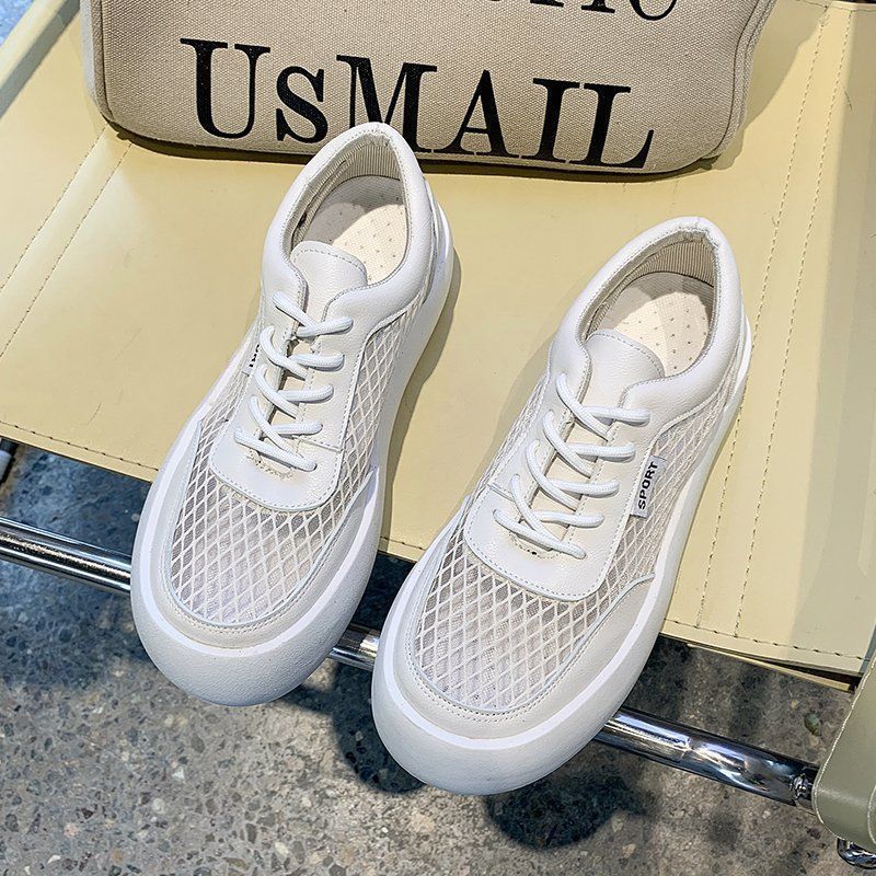 Leather Loafers Top Layer Cowhide Platform Bread Shoes