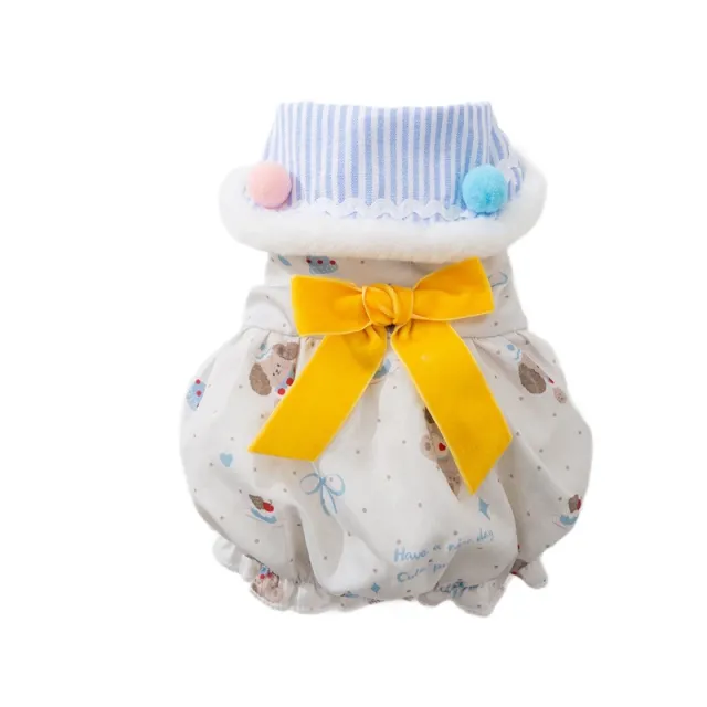 Autumn And Winter Pet Clothes, Outdoor Work Clothes, Warm Lady Skirts, Princess Skirts, And Various Styles Of Cat And Dog Clothes Blue - Shop at LoveMi