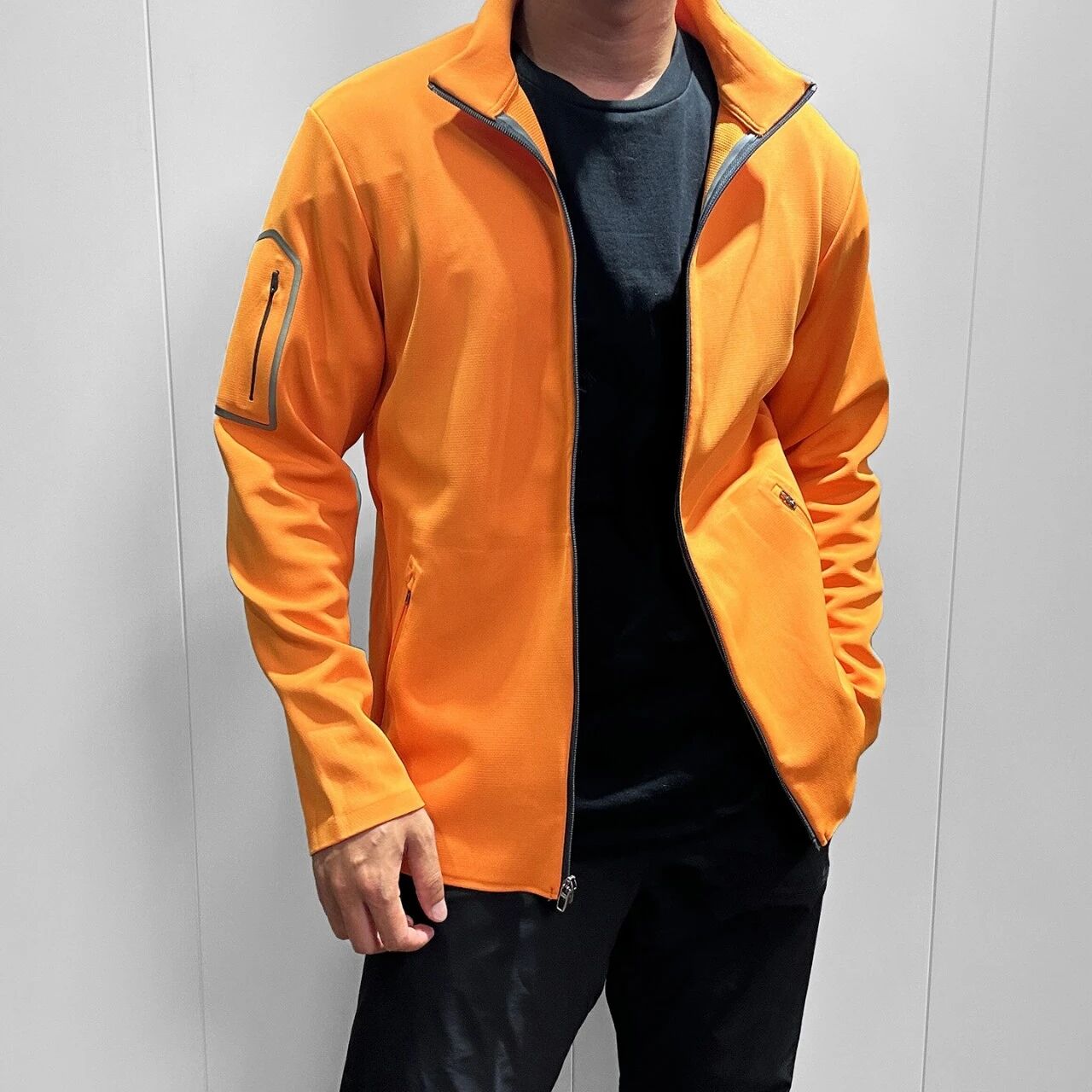Bonded Zip-Up Stand Collar Jacket, picture 8 of 8